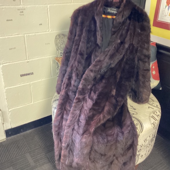 MUSKRAT. FUR.  PLEASE READ ALL DESCRIPTION  FULL LENGTH  mahogany undertones - Picture 3 of 9